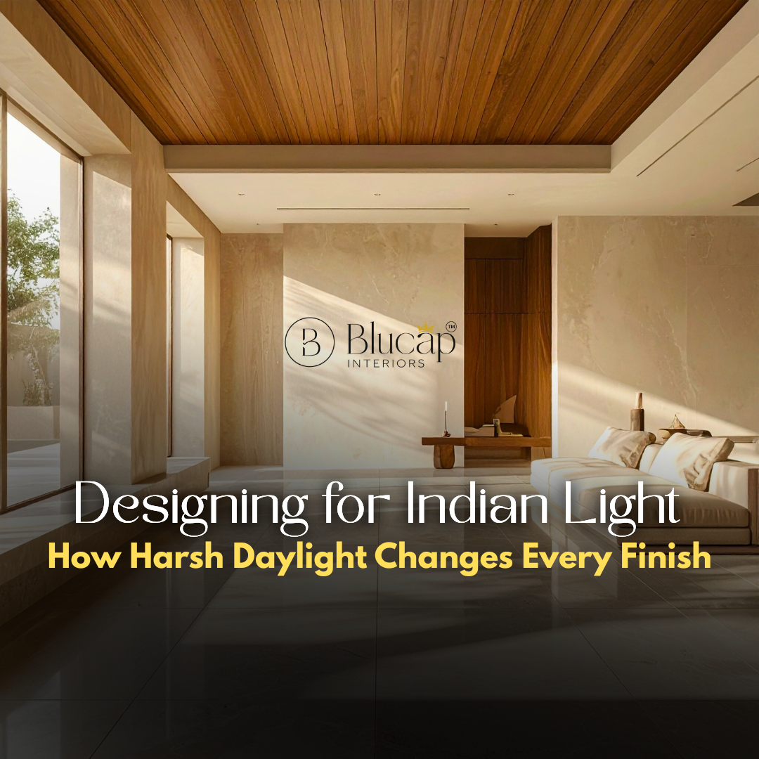 Designing for Indian Light: How Harsh Daylight Changes Every Finish